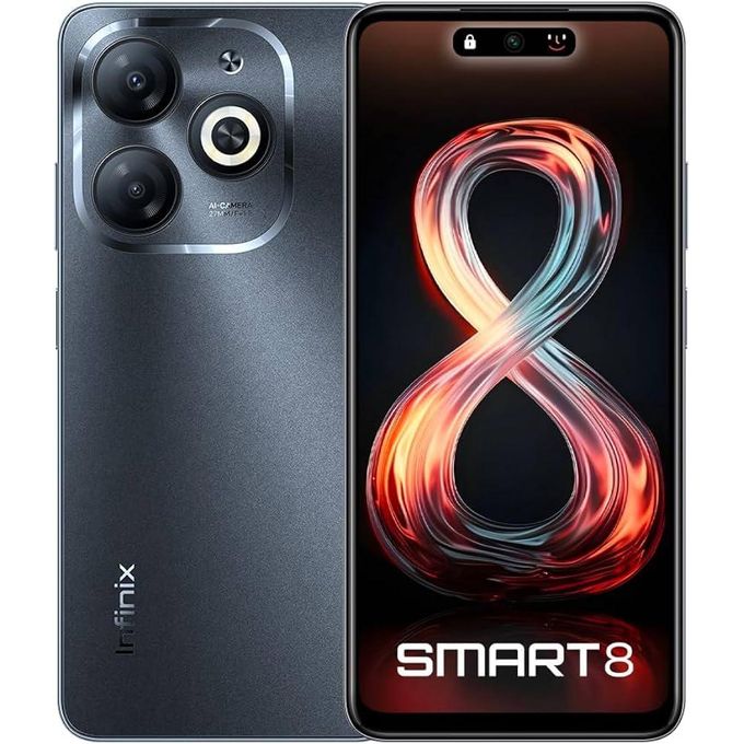 Infinix Smart 8 6.6&quot; HD, 2GB RAM + 64GB , Android 13 (Dual Sim) 5000mAh, White